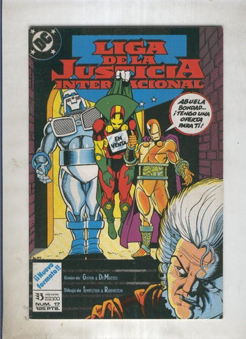 Liga de la Justicia America numero 17 (numerado 4 en trasera)