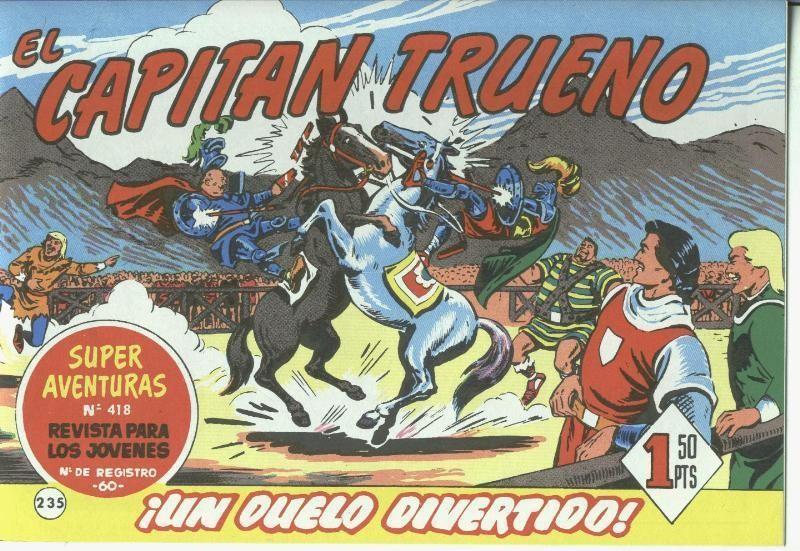 El Capitan trueno facsimil numero 235: Un duelo divertido
