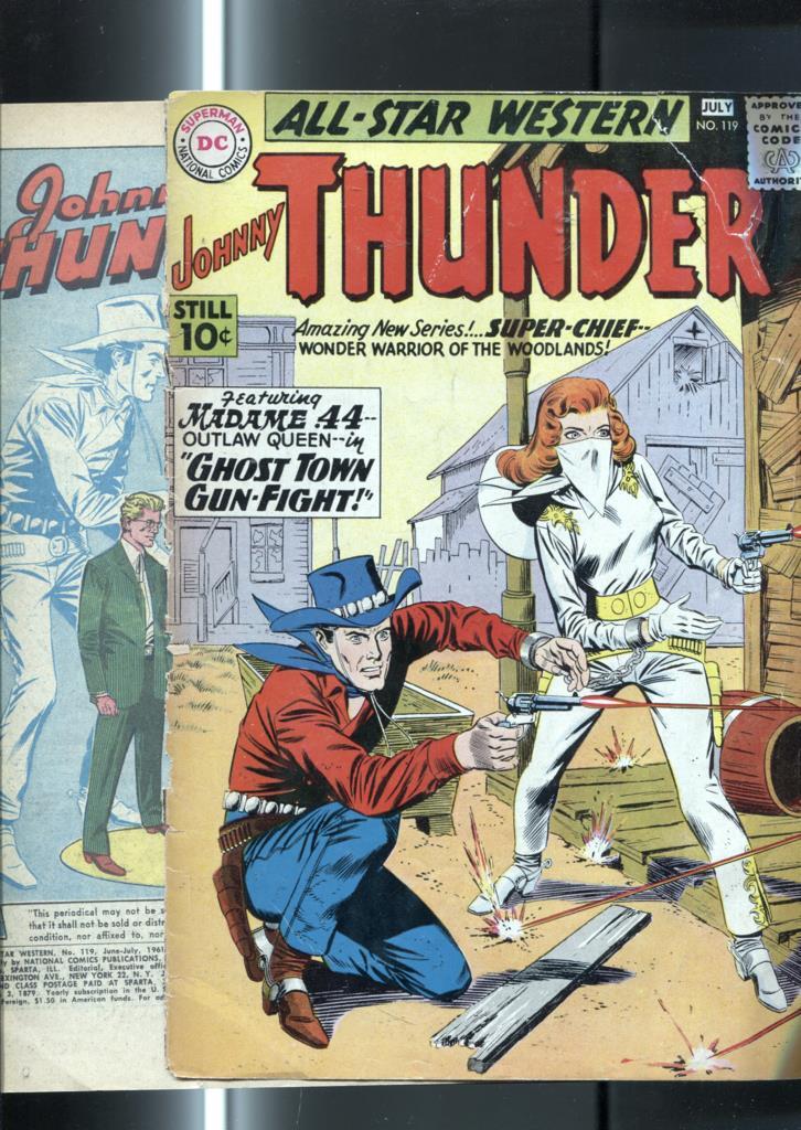 Johnny Thunder numero 119  (cubierta estropeada y suelta por mal almacenaje)