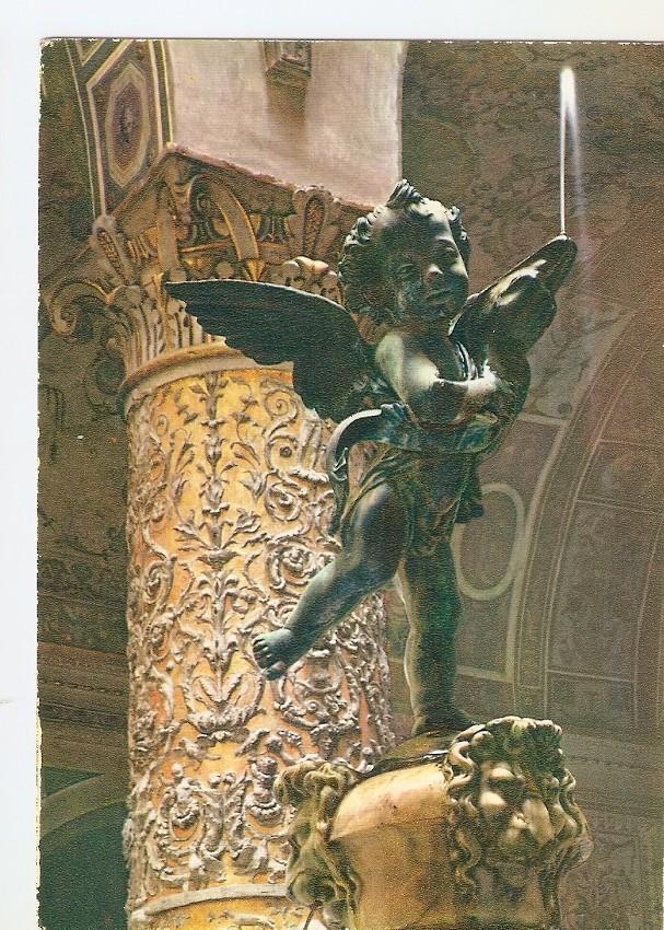 Postal 033687 : Firenze. Palazio Vecchio Court-yard - Childs figure by Verrocchio