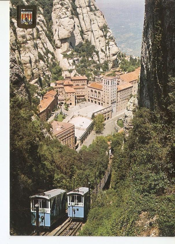 Postal 041713 : Montserrat. Funicular de San Joan