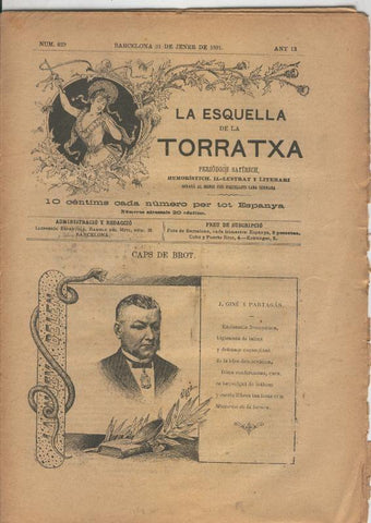 La esquella de la Torratxa numero 0629 del 25 julio 1891