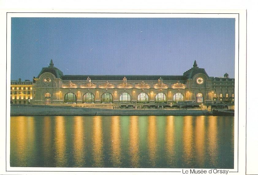 Postal 043662 : Paris la nuit. Musee dOrsay