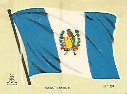 CROMO COLECCION UNIVERSAL 1957: BANDERA GUATEMALA. Numero 159