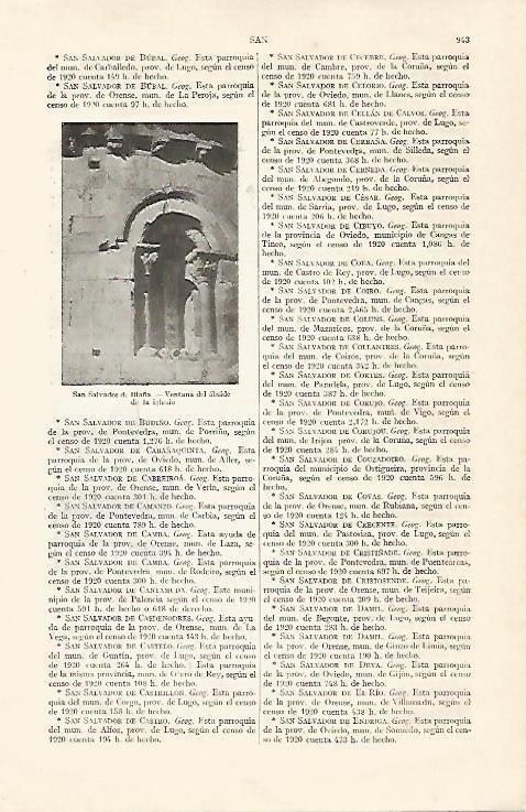 LAMINA ESPASA 14069: Abside de la iglesia de San Salvador de Biaña