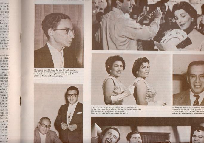 LIBRETO: SELECCIONES MUSICALES HISPANOAMERICANAS  (Readers Digest 1966)