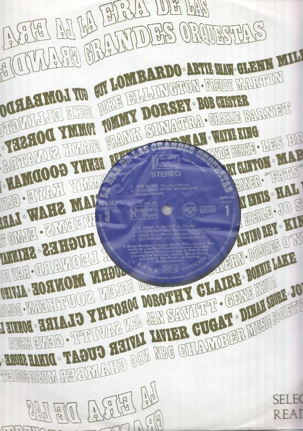 DISCO/VINILO: LA ERA DE LAS GRANDES ORQUESTAS: Disco Numero 03  (Readers Digest 1968)
