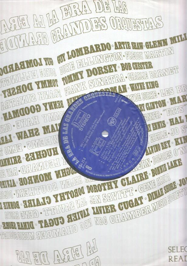 DISCO/VINILO: LA ERA DE LAS GRANDES ORQUESTAS: Disco Numero 08  (Readers Digest 1968)