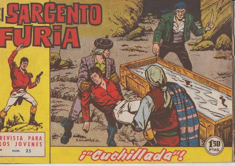 Bruguera: El Sargento Furia numero 25: Cuchillada