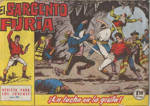 Bruguera: El Sargento Furia numero 26: La lucha en la gruta