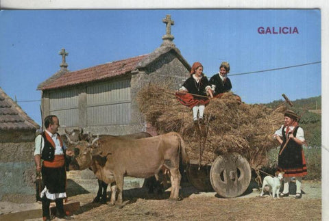 Postal:: Galicia: escena tipica