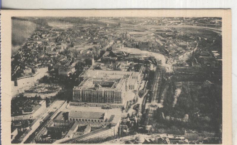 Postal  B/N 0118 : Vista aerea del  Palacio Real de Madrid