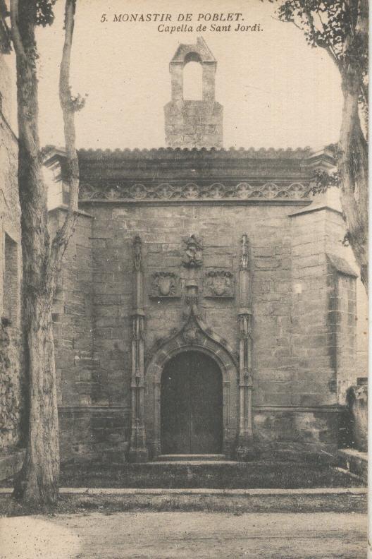 Postal B/N 0109 : Monastir de Poblet: Capella de Sant Jordi