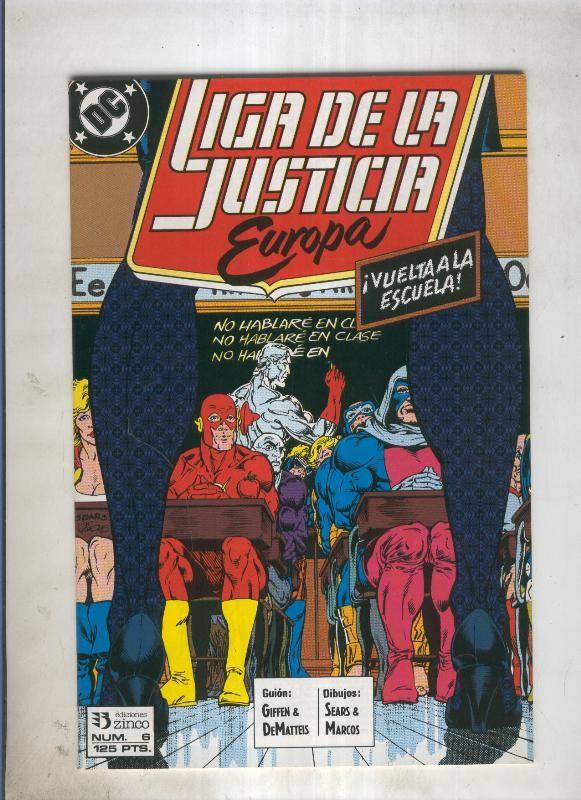 Liga de la Justicia Europa numero 06 (numerado 2 en trasera)