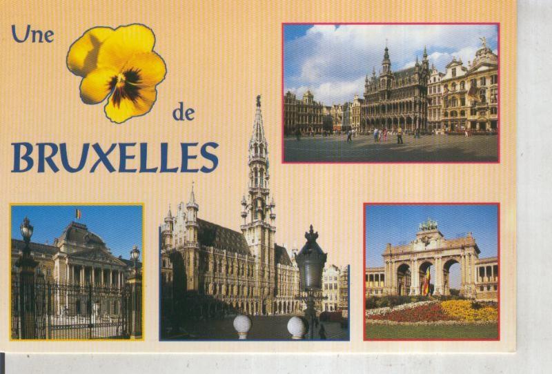 Postal 016172: Vistas varias de Bruxelles, Belgica