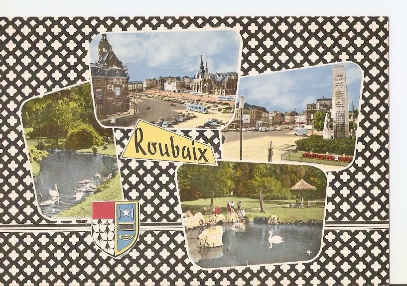 Postal 023302 : Souvenir de Roubaix, place de la Liberte