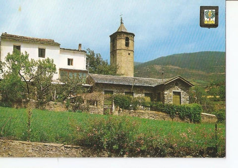 Postal 032394 : Planolas (Gerona). Iglesia y casas