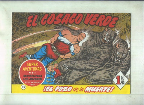 Facsimil de Ediciones B: El Cosaco Verde numero 113: El pozo de la muerte