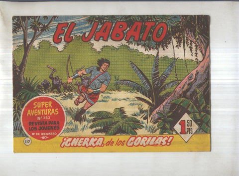 Bruguera: El Jabato numero 117.: Cherka, de los gorilas