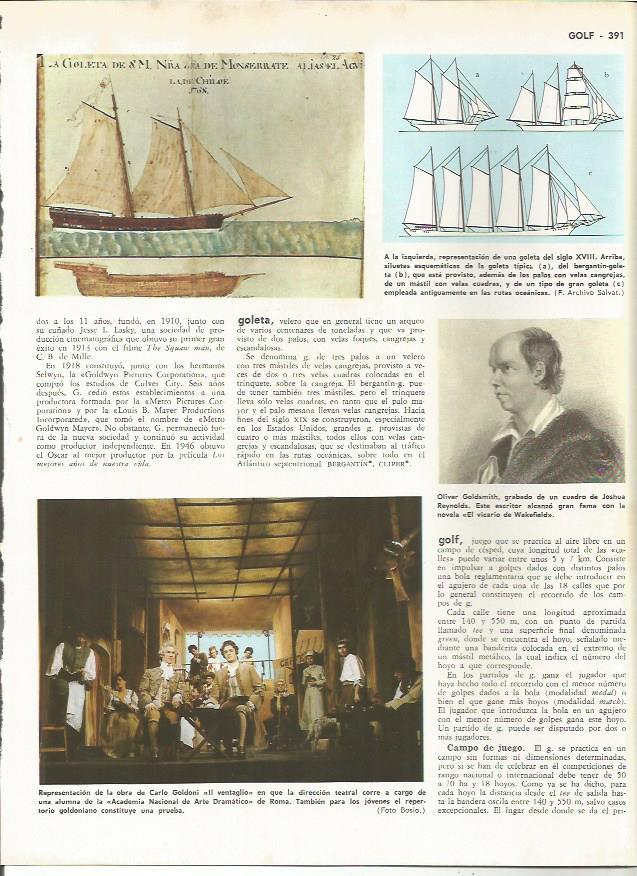 LAMINA MONITOR 0239: GOLETA DEL SIGLO XVIII. OLIVER GOLDSMITH. REPRESENTACIN DE IL VENTAGIO