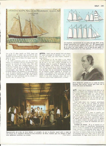 LAMINA MONITOR 0239: GOLETA DEL SIGLO XVIII. OLIVER GOLDSMITH. REPRESENTACIN DE IL VENTAGIO