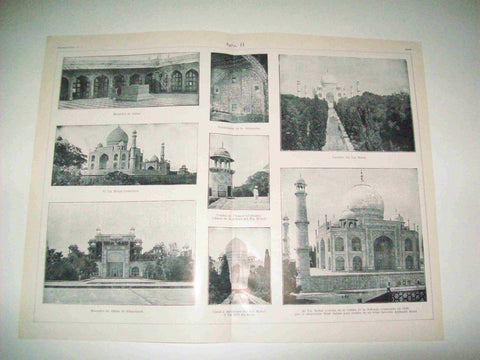 LAMINA ESPASA 15398: Vistas de Agra (India)
