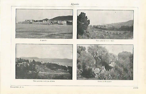 LAMINA ESPASA 15487: Vistas de Ajaccio