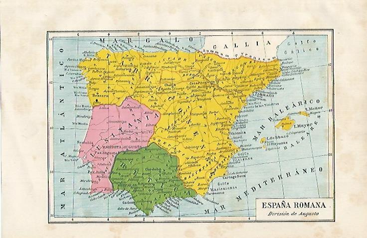 LAMINA ESPASA 15627: Mapa de la España romana