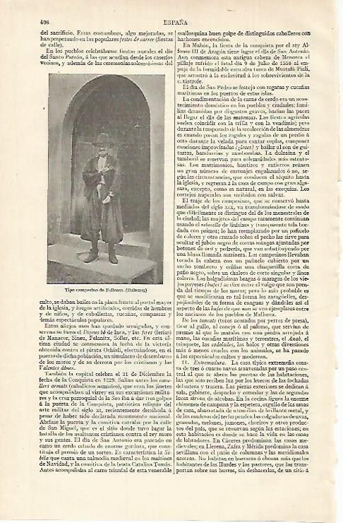 LAMINA ESPASA 15660: Campesino de Pollensa