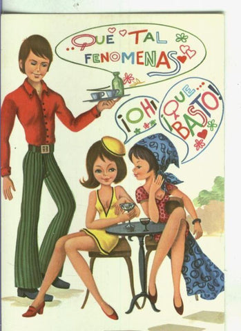 Postal: Escena familiar: ilustracion de Jose