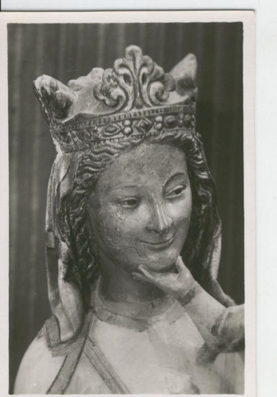 Postal B/N 0312 : Foto Catedral Toledo: Virgen Blanca en el coro