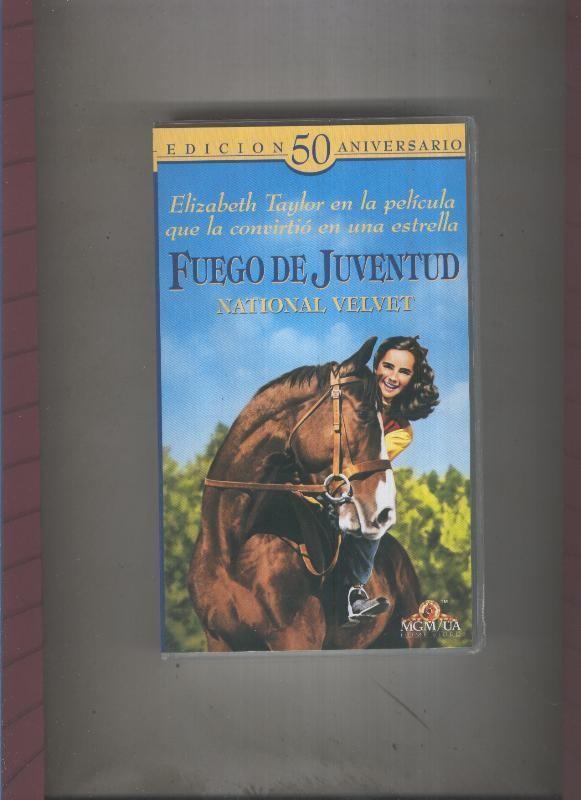 Video VHS: Fuego de juventud con Elizabeth Taylor