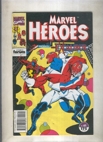 Marvel Heroes numero 61: Excalibur (numerado 3 en trasera)