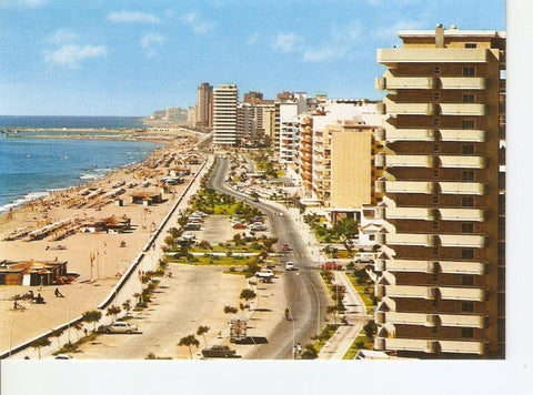 Postal 025815 : Paseo Maritimo y playas Fuengirola (Malaga). Costa del Sol