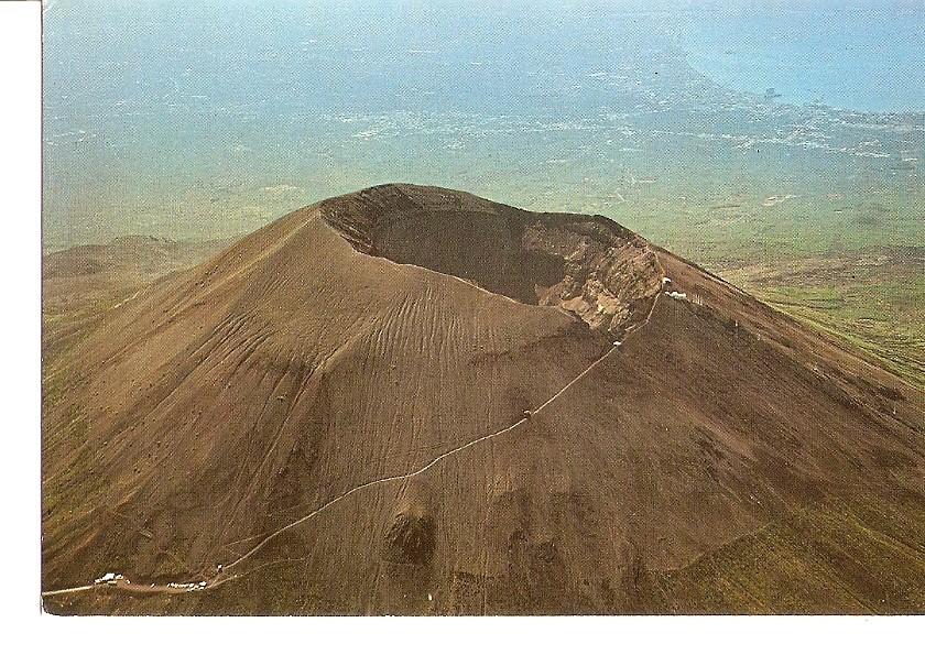 Postal 032207 : Napoli - Vesuvio. Present Crater and from
