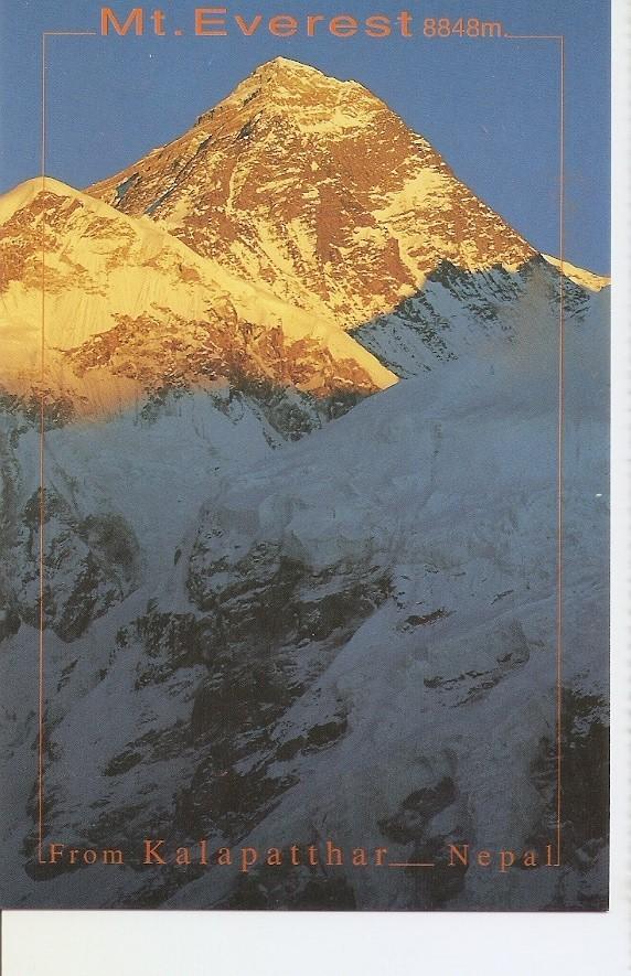 Postal 039729 : Mt. Everest from Kalapatthar