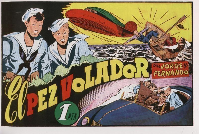 Facsimil: Jorge y Fernando,serie la marina , coleccion de 14 numeros