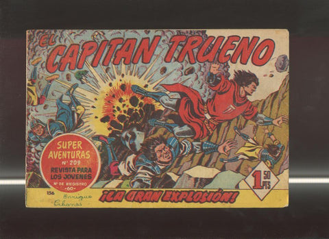 El Capitan Trueno original numero 156: La gran explosion (numerado 1 en trasera)