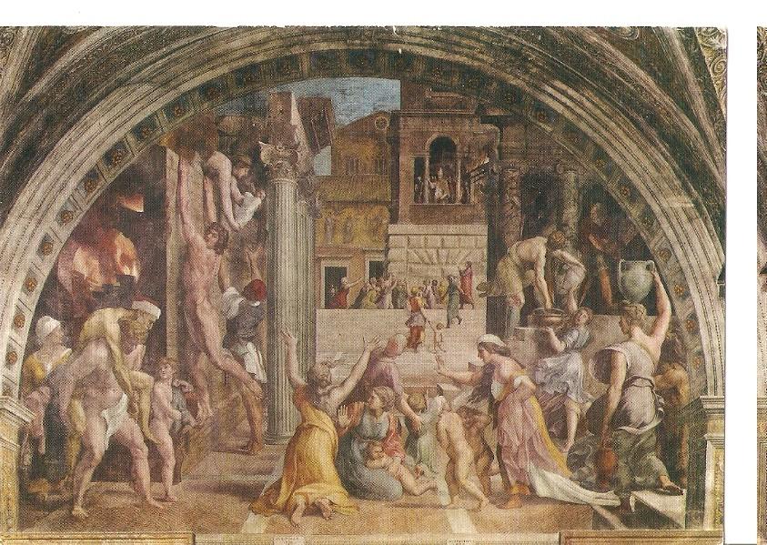 Postal 045713 : Citta del Vaticano. Stanze di Raffaello. Room of the Fire - Fire of Borgo
