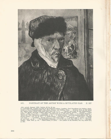 LAMINA 1388: VAN GOGH. Portrait of the Artist with a Mutilated Ear