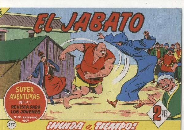 El Jabato facsimil numero 277: Huida a tiempo (propaganda Cola Cao interior cubierta)