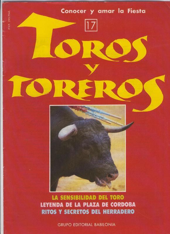 Portada fasciculo Toros y Toreros numero 17