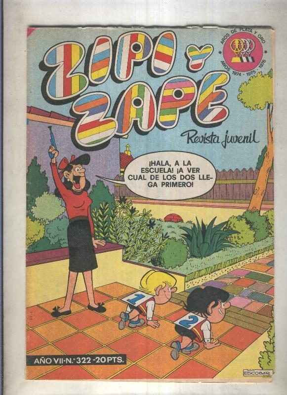 Zipi y Zape semanal numero 322 (numerado 1 en trasera)