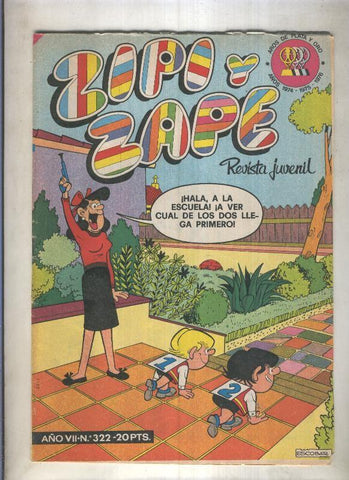 Zipi y Zape semanal numero 322 (numerado 1 en trasera)