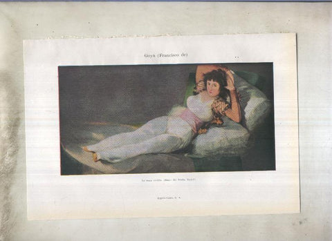 Lamina 129: Francsico de Goya (La maya vestida)