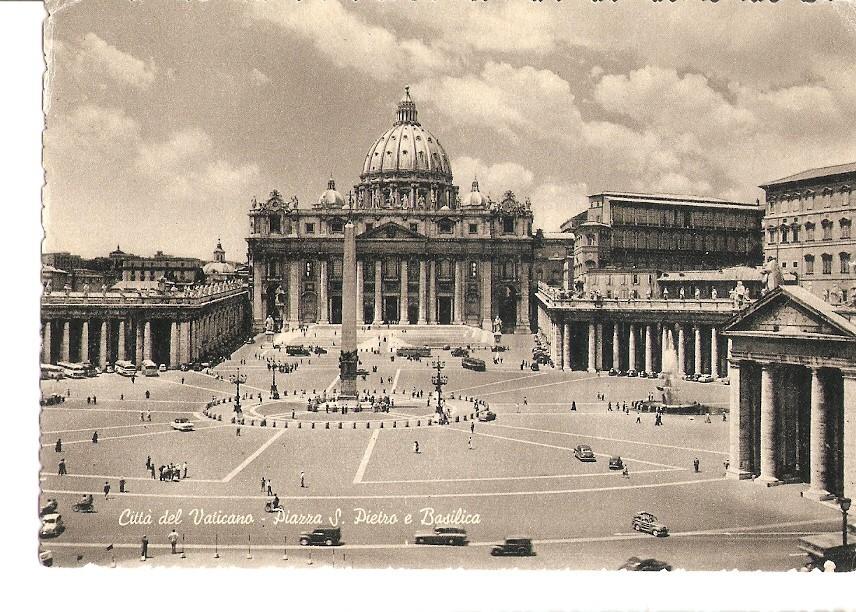Postal 035897 : Citta del Vaticano. Place St. Pierre et la Basilique