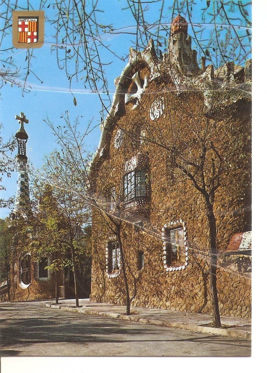 Postal 037962 : Barcelona. Entrada al Parc Guell