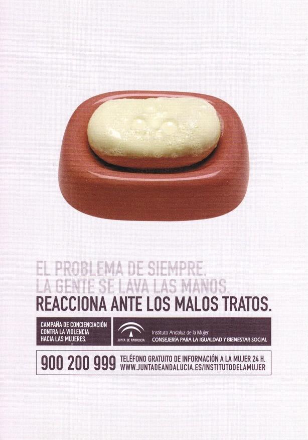 Postal 60425. Contra malos tratos. Publicitaria inst. andaluz de la mujer