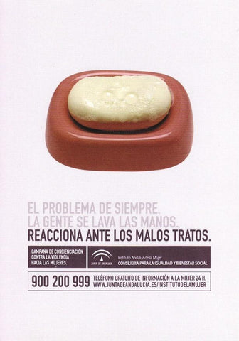 Postal 60425. Contra malos tratos. Publicitaria inst. andaluz de la mujer