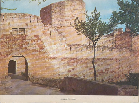 Lamina Castillos de España Edicion 1967 No.001: CASTILLO DE ZAMORA